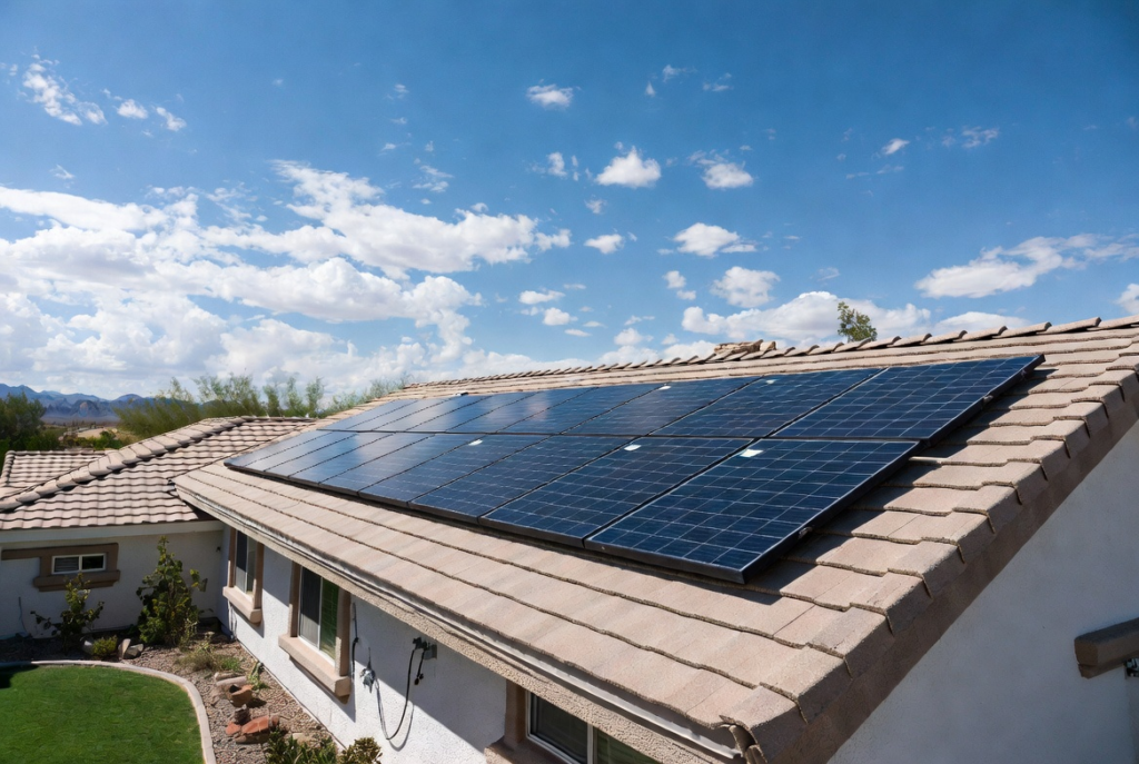 An image of an 8kW Solar System for the blog article Complete Solar Panel Cost Guide for Las Vegas Homes 2026